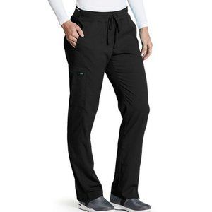 Grey's Anatomy 3 POCKET MID-RISE STRAIGHT LEG CARGO PANT GRSP500 BLACK